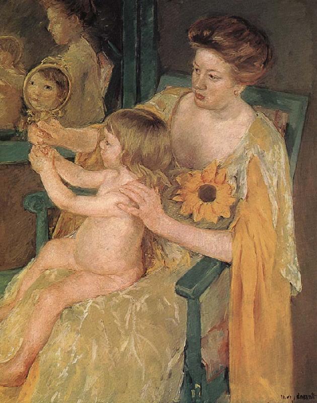 Mary Cassatt Mother and  son oil painting picture